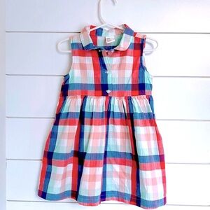 H&M Plaid Summer Dress • 2T
